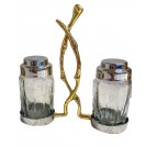 4" Salt And Pepper Set With Twig Design