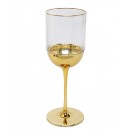 8.52 Oz Wine Glasses with Colored Dipped Bottom, Set of 6