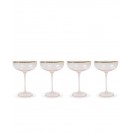 Glass Wine Coupe, 4 Piece Set