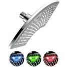 12-inch Rainfall LED Shower Head with Color-Changing LED/LCD Temperature Display