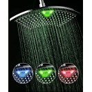 12-inch Rainfall LED Shower Head with Color-Changing LED/LCD Temperature Display