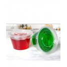 200 Pack 4oz Clear Jello Shot Cups with Lids - Disposable Condiment Cups