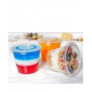 200 Pack Clear Jello Shot Cups with Lids - Disposable Condiment Cups