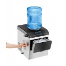 2-in-1 Stainless Steel Countertop Ice Maker Water Dispenser 48Lbs/24H w/ Scoop