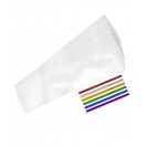 2 x 10 Inches Clear Cellophane Candy Bags With Ties - 200 Piece