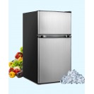 3.2 Cu.Ft Mini Refrigerator with Freezer Compact Fridge with 2 Reversible Door